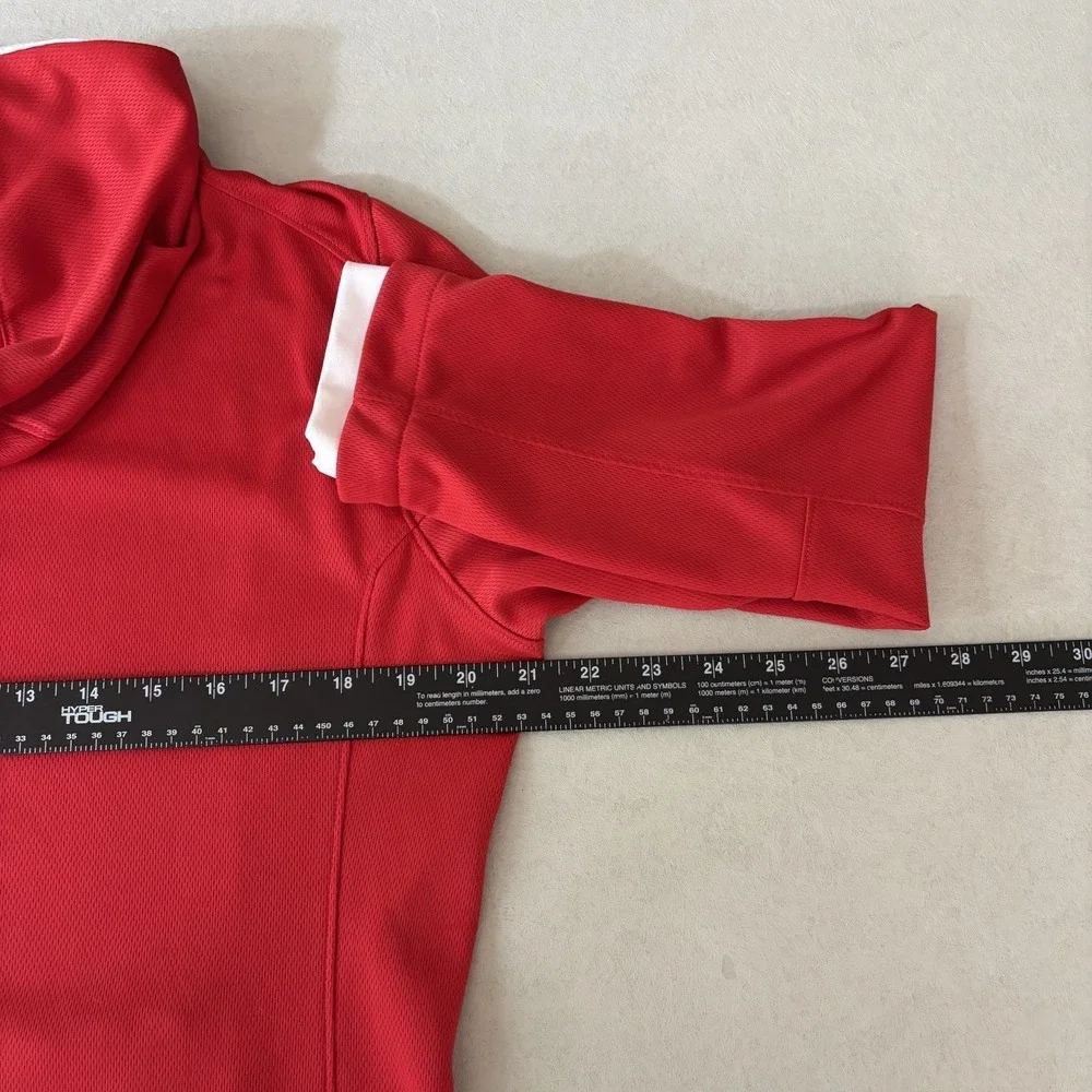 Nike Dri-Fit Zip Up Hoodie Jacket Women's M Red Athletic Activewear Running Gym